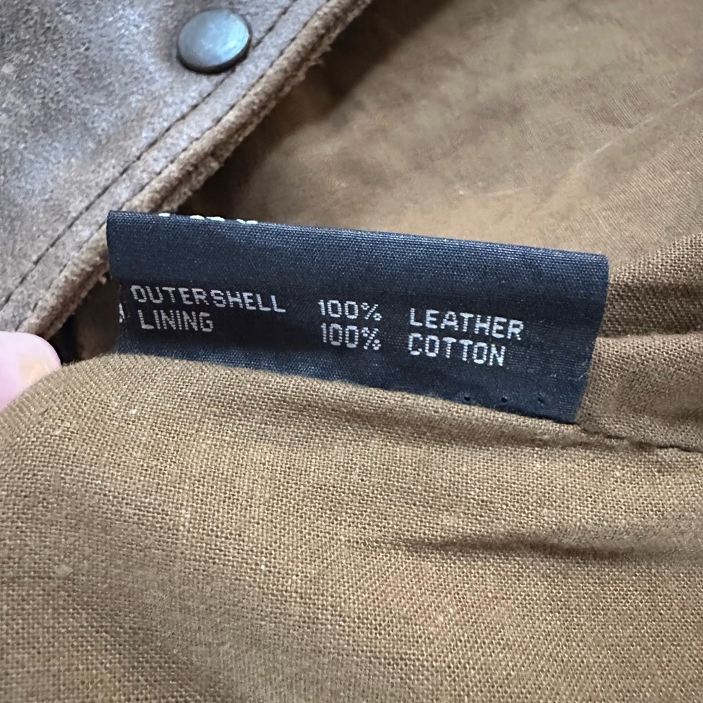 Vintage Men’s First Genuine Leather Vest - Picture 7 of 9